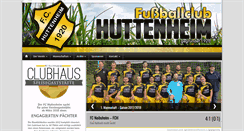 Desktop Screenshot of fc-huttenheim.de